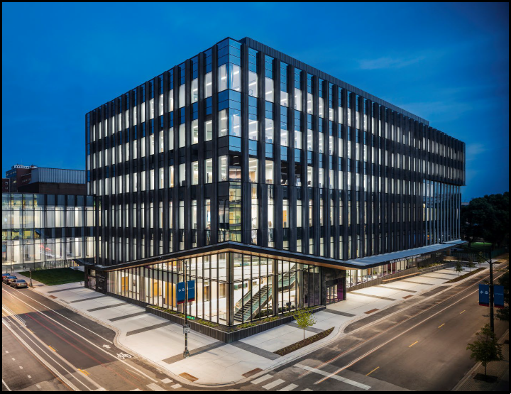 Specialty Care Building - exterior, dusk
